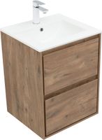 Тумба с раковиной Aquanet Милан 50 цв. дуб рустикальный арт-00340161 — фото 6, Тумбы с раковиной