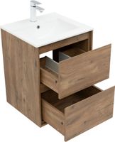 Тумба с раковиной Aquanet Милан 50 цв. дуб рустикальный арт-00340161 — фото 7, Тумбы с раковиной