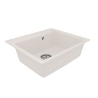 Кухонная мойка Lemark HANKA 570 врезная прямоугольная из кварцгранита, Жасмин арт-9910016 — фото 1, Кухонные мойки