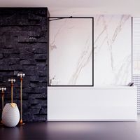 Товар: Шторка на ванну Veconi Palau PL-85B, 700x1500, черный, стекло прозрачное PL85B-70-01-C8 - фото 2 Шторка на ванну Veconi Palau PL-85B, 700x1500, черный, стекло прозрачное PL85B-70-01-C8 — фото 2, Неподвижные шторки для ванной