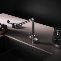 F85B05711 X-Joy S, смеситель для кухни с L-изливом с каналом для питьевой воды, сатин — фото 3, Смесители для кухни