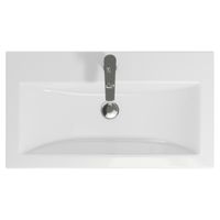 Умывальник мебельный COMO 80см / CERSANIT арт-S-UM-COM80/1-w — фото 3, Раковины встраиваемые сверху