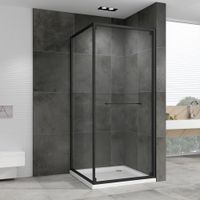 Товар: Душевой уголок ABBER Schwarzer Diamant AG0A100B - фото 2 Душевой уголок ABBER Schwarzer Diamant AG0A100B — фото 2, Квадратные душевые уголки