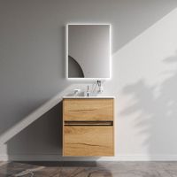 Sense, База под раковину, универсальная, 60 см, 2 ящика, цвет: дерево арт-M7BFUX0602OF — фото 2, Тумбы под раковину