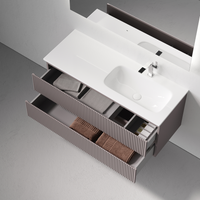 Товар: Тумба подвесная SANCOS Snob R правая 1195х445х500, c двумя ящиками оснащенными доводчиками, Doha Soft, арт.SNR120RSM - фото 2 Тумба подвесная SANCOS Snob R правая 1195х445х500, c двумя ящиками оснащенными доводчиками, Doha Soft, арт.SNR120RSM — фото 2, Тумбы под раковину