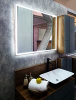 Товар: Зеркало с LED-подсветкой CARRERA (100*80) /AQUA DE MARCO Car100/80 - фото 3 Зеркало с LED-подсветкой CARRERA (100*80) /AQUA DE MARCO Car100/80 — фото 3, Зеркала в ванную комнату