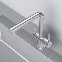 F8F05700 Func, смеситель для кухни с L-изливом с каналом для питьевой воды, хром — фото 7, Смесители для кухни