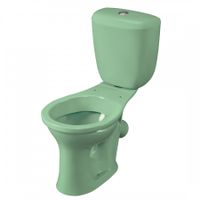 Унитаз-компакт Виктория косой выпуск, н/п., кноп. арматурой и сиденьем полипропилен, салатовый SANTE 1P3016S0400BF — фото 3, Напольные унитазы