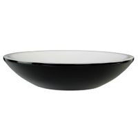 ARENA Раковина накладная круглая D46 см, белая/черная, ГЛЯНЦЕВАЯ арт-31567 — фото 3, Раковины накладные