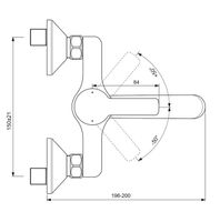 Смеситель для раковины Vidima Uno, однорычажный хром арт-BA250AA — фото 2, Смесители для раковины