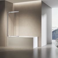 Товар: Душевая шторка на ванну , 900*1400, хром, стекло прозрачное, левая арт-VSB-6E900CL-L - фото 2 Душевая шторка на ванну , 900*1400, хром, стекло прозрачное, левая арт-VSB-6E900CL-L — фото 2, Шторки для ванной раздвижные