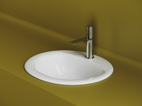 Раковина встраиваемая сверху CERAMICANOVA Sun овальная с переливом 515x455x200 мм цвет белый арт. арт-CN6080 — фото 3, Раковины встраиваемые сверху