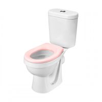 КАСПЕР Унитаз-компакт детский, горизонт. выпуск,1-а режим.арм,сиденье полипроп, пл.кр,розовый,САНТЕК 1WH501847 — фото 5, Напольные унитазы