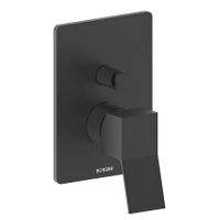 Товар: Смеситель Bossini Aki Z00740.073 для ванны и душа встраиваемый внешняя часть на 2 потребителя цвет черный матовый - фото 2 Смеситель Bossini Aki Z00740.073 для ванны и душа встраиваемый внешняя часть на 2 потребителя цвет черный матовый — фото 2, Смесители