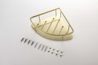 угловая полка, шлиф. золото арт-AQ4926BG — фото 4, Полки для ванной и душа