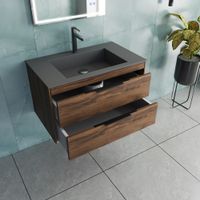 База под раковину Chiara 2D 800 подвесная, 2 выкатных ящика soft-close, С.Oak арт-VMC-2C2800CO — фото 8, Тумбы под раковину