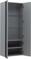 Шкаф-пенал Allen Brau Reality 60 1.32003.PGM платина матовый — фото 2, Шкафы для ванной