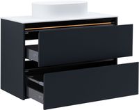 Тумба под раковину Allen Brau Activity 100 антрацит матовый/черный браш арт-1.34006.AM — фото 10, Тумбы под раковину