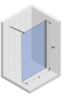 Ограждение VIVA90B N душевое Ceruttispa без поддона (90x90x195) — фото 173, Прямоугольные душевые уголки
