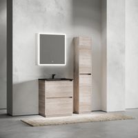 Тумба под раковину SANCOS Libra Floor напольная, 690х450х840, c двумя ящиками оснащенными доводчиками, дуб галифакс натуральный, арт. арт-LB70FEG — фото 9, Тумбы под раковину