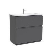 Тумба напольная SANCOS Folk Floor 890х445х850, c двумя ящиками оснащенными доводчиками, Grey soft, арт. арт-FL90FGS — фото 5, Тумбы под раковину