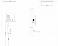 Душевая система ABBER Daheim AF8254NG скрытого монтажа с изливом, термостат, никель — фото 3, Встраиваемые душевые комплекты