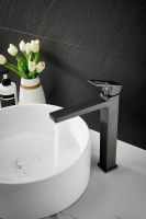 Смеситель для накладной раковины BELZ, оружейная сталь, арт-B11658-3 — фото 5, Смесители для раковины