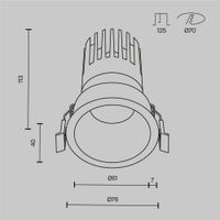 Встраиваемый светильник Technical DL118-15W-2.7K-B — фото 13, Точечные светильники