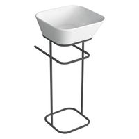 Металлическая структура SIMAS WAVE напольная цвет черный матовый WASA03 — фото 1, Консоли для раковины