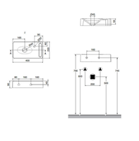 Раковина Scarabeo HUNG подвесная без перелива с одним отверстием с полотенцедержателем цвет белый арт-1513 — фото 3, Раковины подвесные