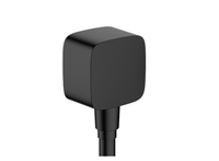 Шланговое подсоединение, Hansgrohe, Fixfit, стандарт подвода воды-1/2", с клапаном обратного тока, внутренняя часть из пластика, цвет-черный матовый арт-26457670 — фото 1, Шланговые подключения