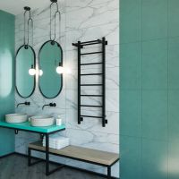 Товар: Полотенцесушитель электрический Grota App 430х1200 черный App 430х1200 RAL9005 EL - фото 5 Полотенцесушитель электрический Grota App 430х1200 черный App 430х1200 RAL9005 EL — фото 5, Электрические полотенцесушители