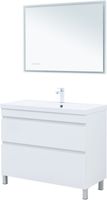 Товар: Тумба под раковину Aquanet Нота New 100 белый глянец 00344150 - фото 2 Тумба под раковину Aquanet Нота New 100 белый глянец 00344150 — фото 2, Тумбы под раковину