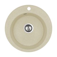 Мойка кухонная ШЕЛЛИ 50, круглая, шампань 1A734732SS290 — фото 1, Кухонные мойки