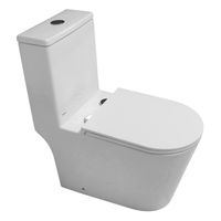 Унитаз-моноблок Azario Eagle 690х360х800 безободковый, слив "Торнадо", с быстросъемным сиденьем "Микролифт" арт-AZ-80673 — фото 1, Напольные унитазы