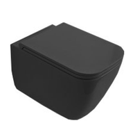 Унитаз Scarabeo TEOREMA 2.0 подвесной безободковый цвет черный матовый арт-5126/CL 49 — фото 1, Подвесные унитазы