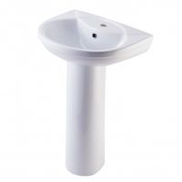 КОМФОРТ Умывальник 51 см с отверстием (ФЕЯ+), белый ROSA Вн УмБ04 — фото 1, Раковины накладные