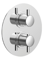 Смеситель для душа, Cisal, Less New, тип регулирования воды-термостатический картридж, тип установки-встраиваемый, внутренняя часть-необходимо заказать, цвет-Matt Black арт-LN01820040 — фото 1, Смеситель для душа