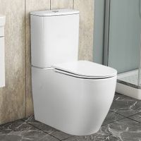 Унитаз-компакт Azario BONELLE 355х630х795 напольный, безободковый, слив "Торнадо", в комплекте с быстросъемным сиденьем микролифт арт-AZ-1229A — фото 6, Напольные унитазы