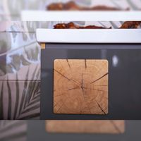 Комплект мебели для ванной Бриклаер Форест 100, дуб золотой/антрацит — фото 7, Комплекты мебели для ванной