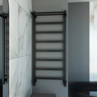 Полотенцесушитель электрический Grota Lore 530х1200 черный Lore 530х1200 RAL9005 EL — фото 3, Электрические полотенцесушители