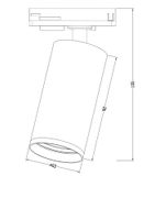 Трековый светильник Technical TR020-1-GU10-W — фото 3, Трековые светильники