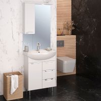 Тумба напольная с умывальником ELEGANSE 65 /хром/ AQUA DE MARCO 5065CELE — фото 5, Тумбы с раковиной