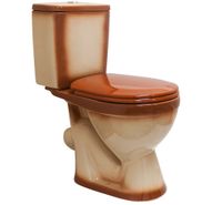 ЛИРА Унитаз-компакт наклон. вып., с арматурой, сиденьем, креплением, коричневый. ROSA Вн УнK10 — фото 1, Напольные унитазы