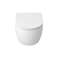 Унитаз подвесной Grossman (525х360х345) безободковый,белый с тонкой крышкой,микролифт,смыв торнадо,1 место арт-GR-4415SQ — фото 1, Подвесные унитазы