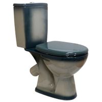 УЮТ Унитаз-компакт, косой выпуск, 2-х режимн. арм-ра, сид. п/п Уклад, зеленый, ROSA Вн УнкЗ09 — фото 1, Напольные унитазы