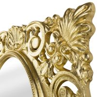 Зеркало прямоугольное ажурное H95xL73xP4 cm, золото арт-30494 — фото 2, Зеркала в ванную комнату