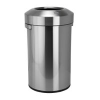 137115215 HOTEL Ведро 90 л сталь шлифованная BEMETA — фото 1, Мусорные ведра