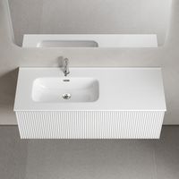 Тумба подвесная SANCOS Snob R 1.0 1195х445х406, c одним ящиком оснащенным доводчиками, Bianco , арт. арт-SNR1.0120LW — фото 2, Тумбы под раковину