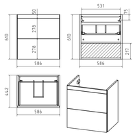 Тумба под раковину арт-П-Атл-01060-011П2Я — фото 5, Тумбы под раковину